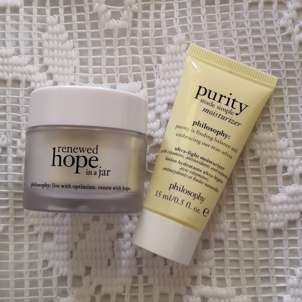 Philosophy renewed hope in a jar&purity moisturize